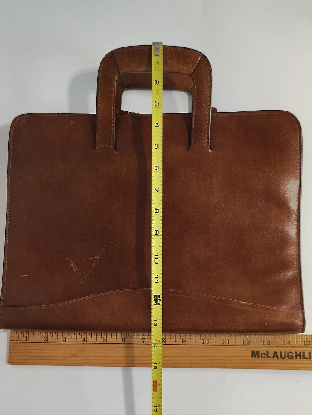 Vintage Classic Brown Leather Briefcase